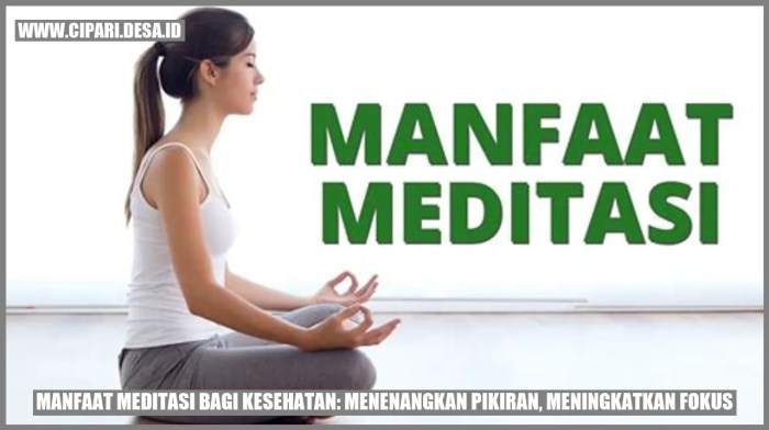 Manfaat Meditasi bagi Kesehatan: Menenangkan Pikiran, Meningkatkan ... Manfaat Meditasi Harian untuk Keseimbangan Mental