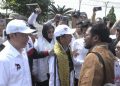 Ratusan Relawan Menyambut Jokowi di Bandara Raden Inten Lampung