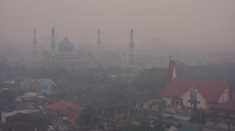 Asap Menyelimuti Pekanbaru, Kualitas Udara Membahayakan