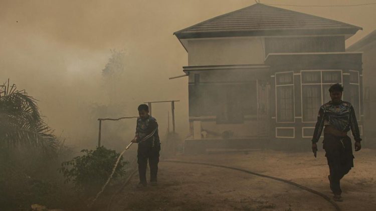 Kondisi Masyarakat Palangka Raya Tertekan Akibat Asap Kebakaran Hutan dan Lahan